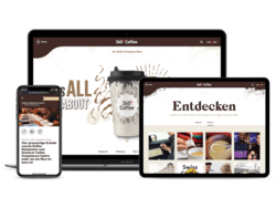 Corporate KMU Website Schaerer Coffee Blog, webgearing AG Solothurn