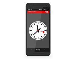 Mobile App, Mondaine Uhr, SBB, Schweizerische Bundesbahnen, webgearing AG