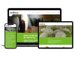 Corporate KMU Website Topfstyle AG, webgearing AG Solothurn