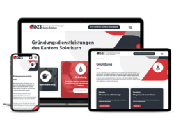 Corporate Website Gründerzentrum Kanton Solothurn, webgearing AG Solothurn