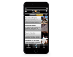 mobile App Gstaad Tourismus, webgearing AG