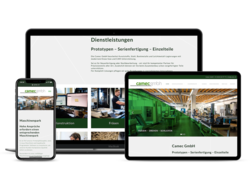 Corporate KMU Website Camec, webgearing AG Solothurn