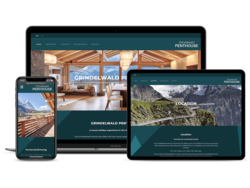 Hotel Website Grindelwald Penthouse, webgearing AG Solothurn